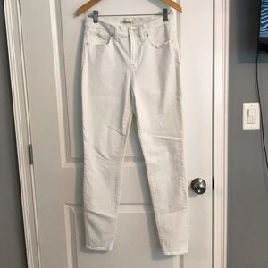 Madewell White Jeans 9” High Rise